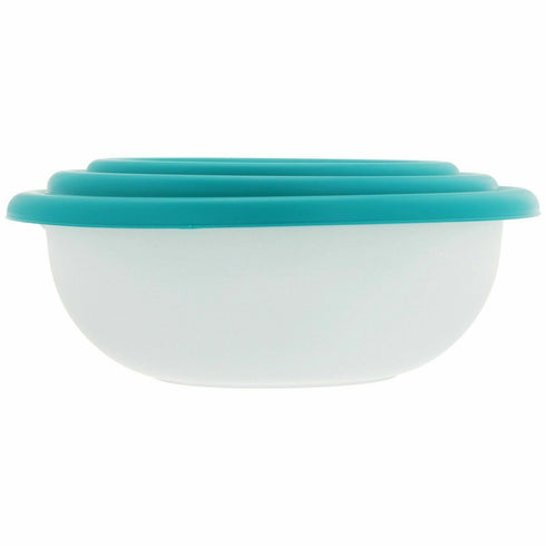 Mainstays Blue Atoll Bowl Set with Lids 8 pc Pack